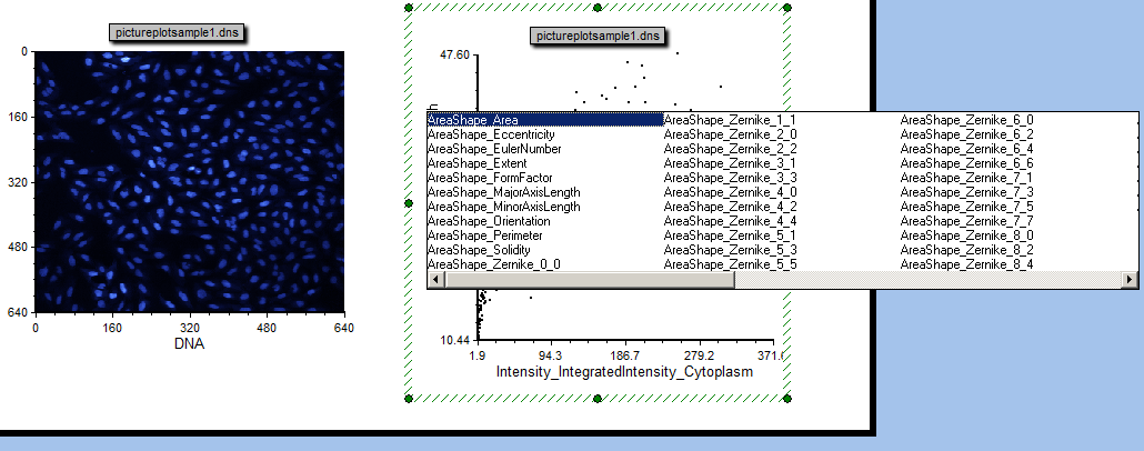 图T28.2  Selecting a New Parameter on a 2d Plot. (在一个二维绘图上选择新的参数。)
